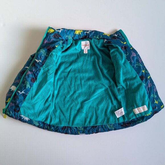 Cat & Jack Dinosaur Puffer Jacket Boys 4t VGUC - Picture 5 of 7